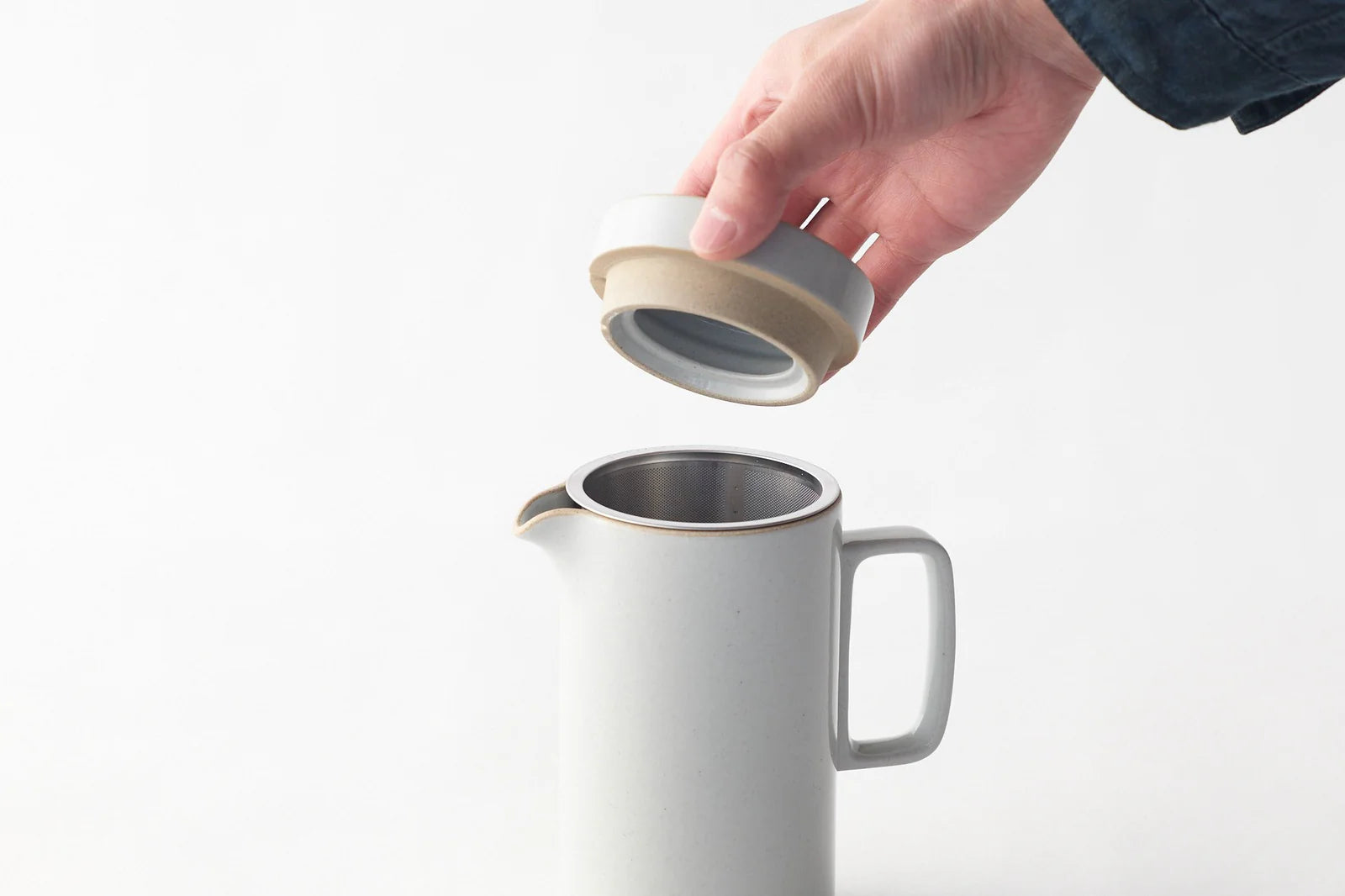 קנקן תה האסמי | אפור מבריק