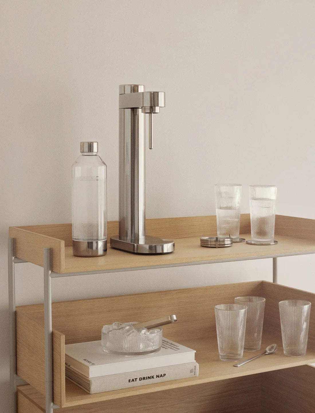 סט תחתיות נירוסטה לכוס של Arne Jacobsen