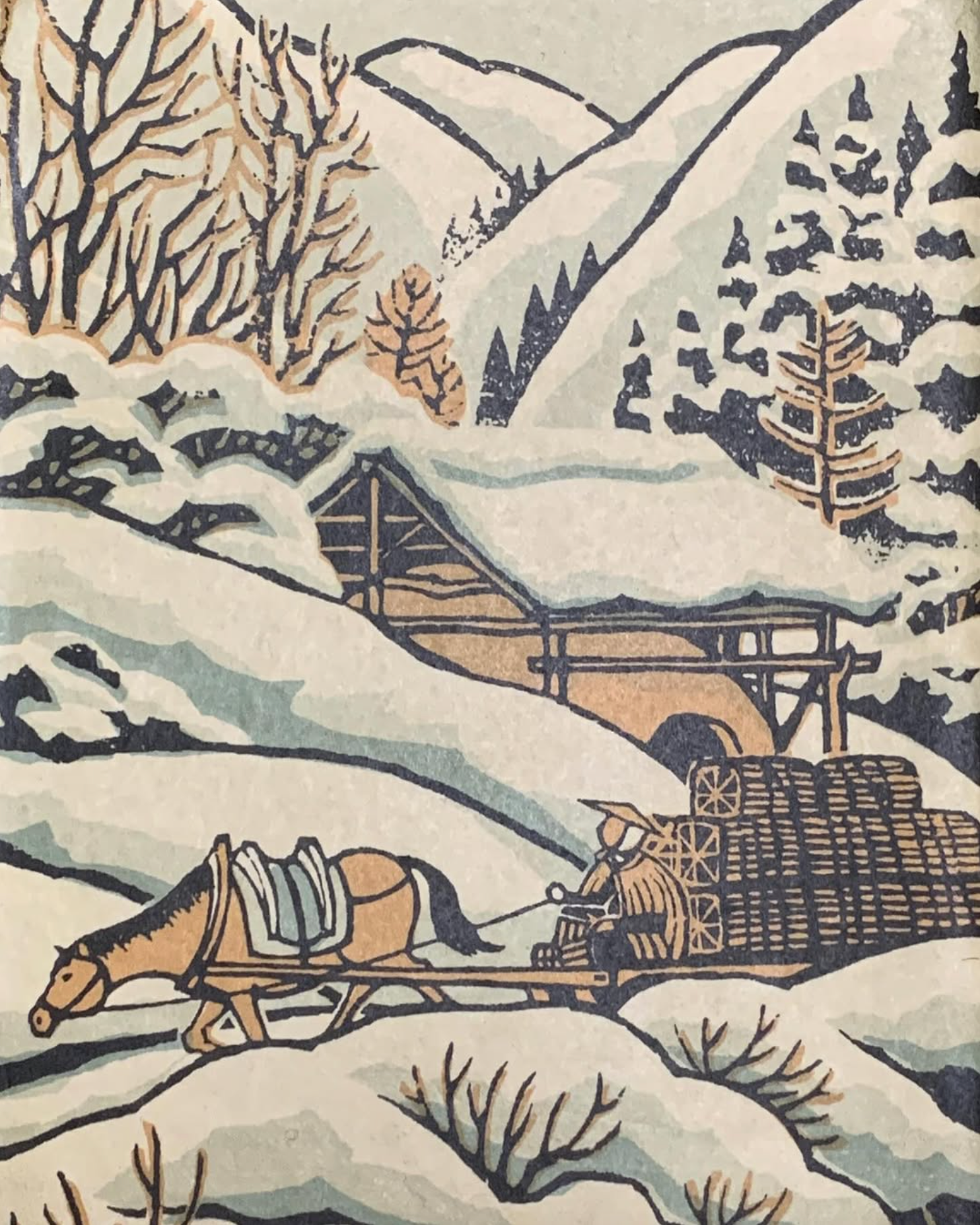 The paper tray from Takayama | winter scene