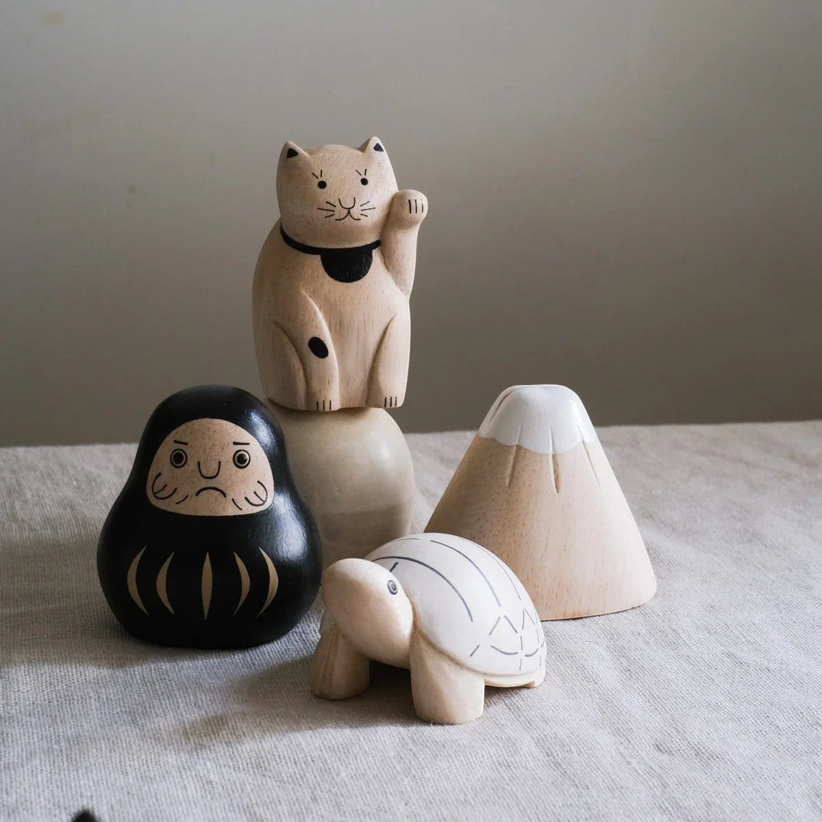 Lucky Cat | Maneki neko + wooden box set