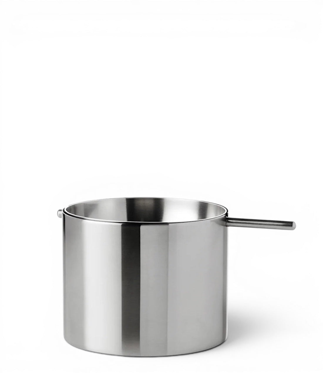 hibino Arne Jacobsen Cylinda-line stainless steel cylindrical ashtray with a minimalist design