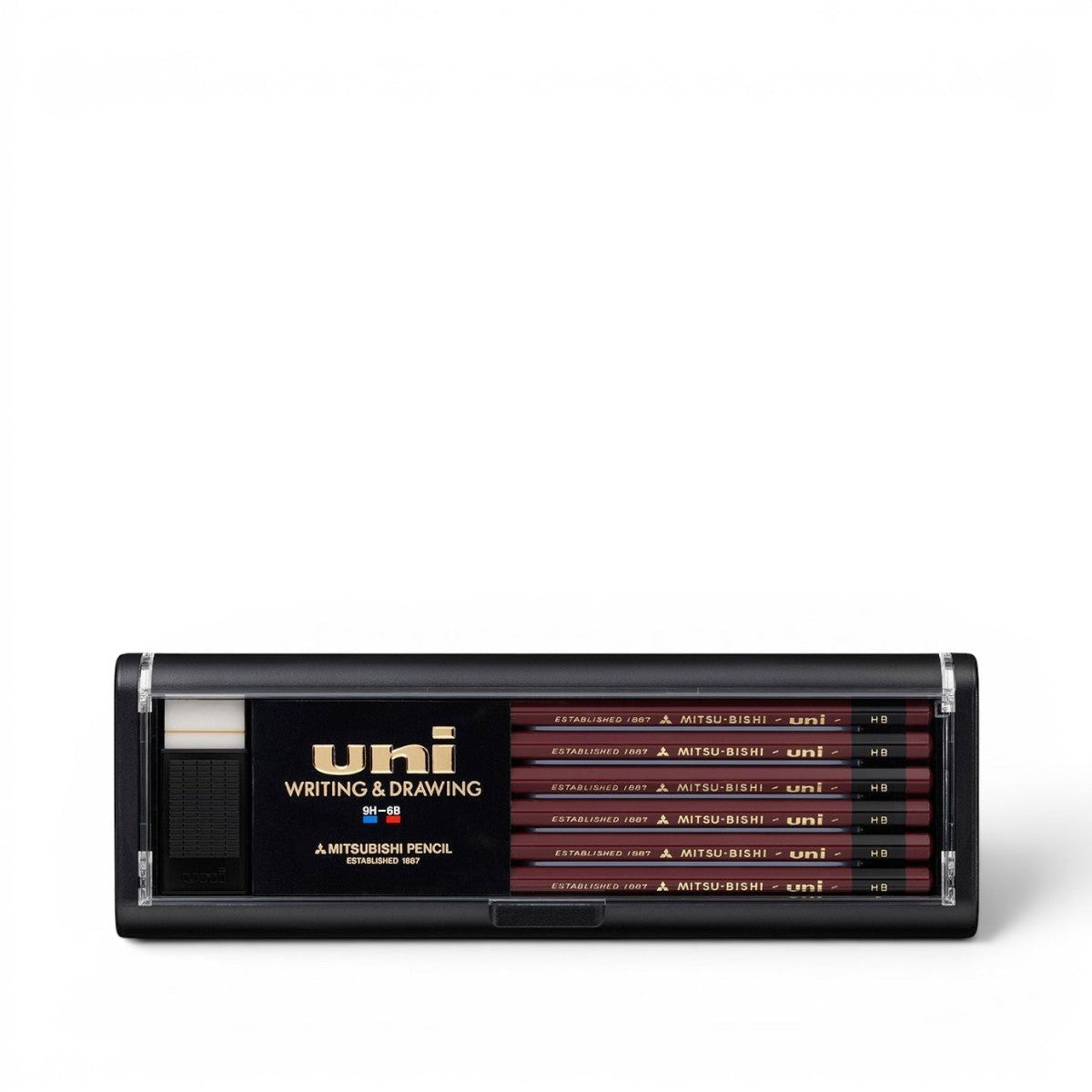 סט עפרונות בקלמר | Mitsubishi Hi-Uni